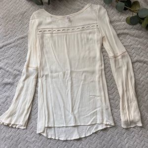 Cream blouse, XS